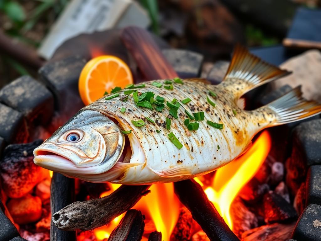 Hurtig og lækker fiskeopskrift på åben ild: Sådan imponerer manden, der laver fisk